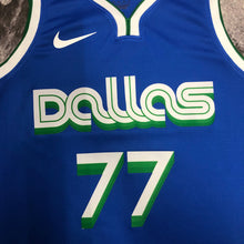Load image into Gallery viewer, DALLAS MAVERICKS LUKA DONCIC NIKE BLUE 2022/23 SWINGMAN JERSEY - CITY EDITION