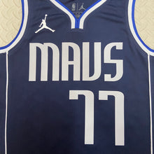 Load image into Gallery viewer, DALLAS MAVERICKS LUKA DONCIC JORDAN BRAND NAVY 2022/23 STATEMENT EDITION SWINGMAN JERSEY