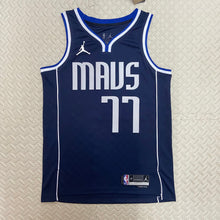 Load image into Gallery viewer, DALLAS MAVERICKS LUKA DONCIC JORDAN BRAND NAVY 2022/23 STATEMENT EDITION SWINGMAN JERSEY