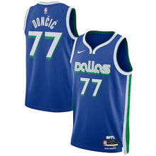 Load image into Gallery viewer, DALLAS MAVERICKS LUKA DONCIC NIKE BLUE 2022/23 SWINGMAN JERSEY - CITY EDITION