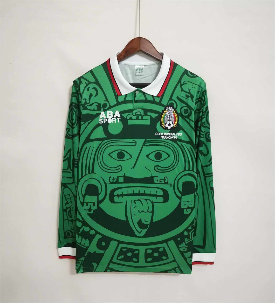 MEXICO HOME RETRO LONG SLEEVE JERSEY 1997/98
