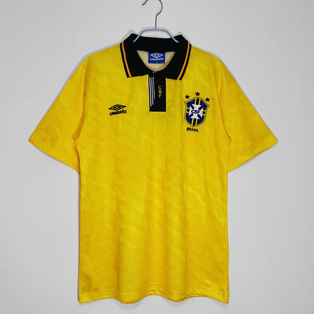 BRAZIL HOME RETRO JERSEY 92/93