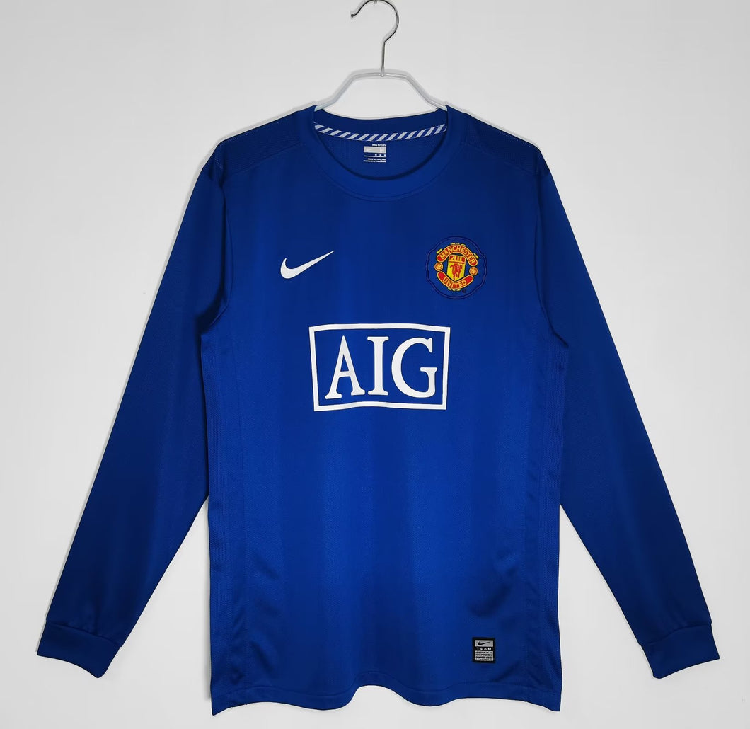 MANCHESTER UNITED THIRD RETRO LONG SLEEVE JERSEY 2008/09