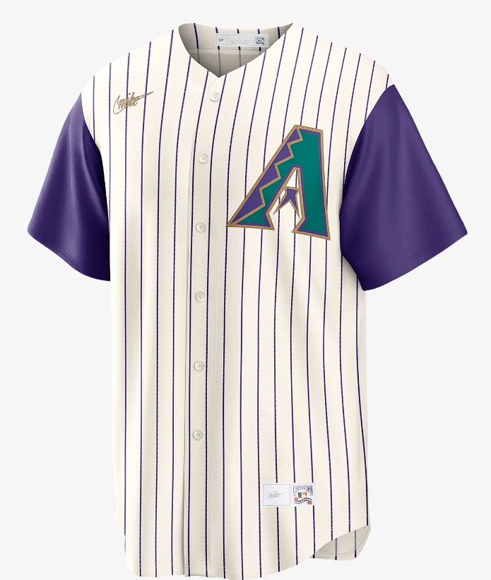 ARIZONA DIAMONDBACKS COOPERSTOWN COLLECTION ALTERNATE REPLICA JERSEY