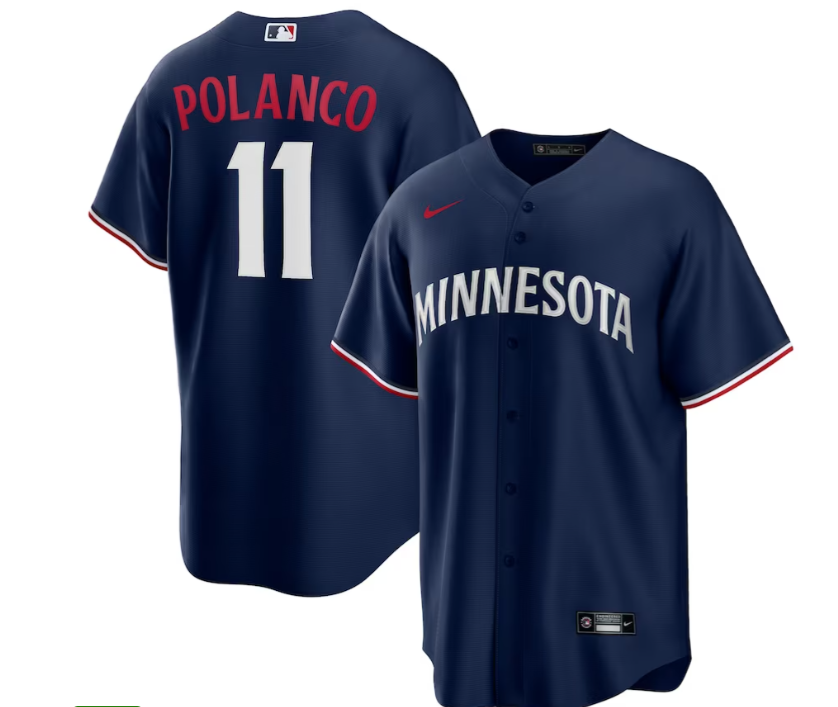 MINNESOTA TWINS NAVY BLUE ALTERNATE REPLICA JERSEY