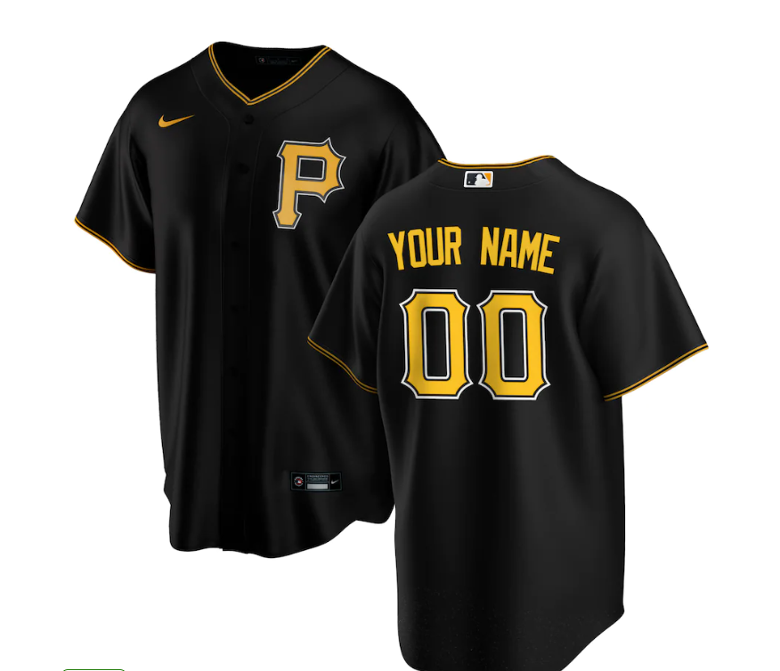 PITTSBURGH PIRATES BLACK/YELLOW ALTERNATE REPLICA JERSEY