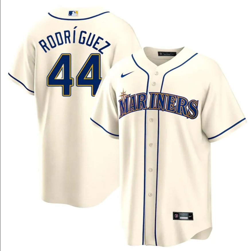 SEATTLE MARINERS CREAM ALTERNATE REPLICA JERSEY