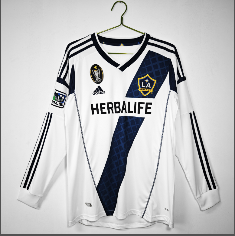 LA GALAXY HOME LONG SLEEVE RETRO JERSEY 12/13