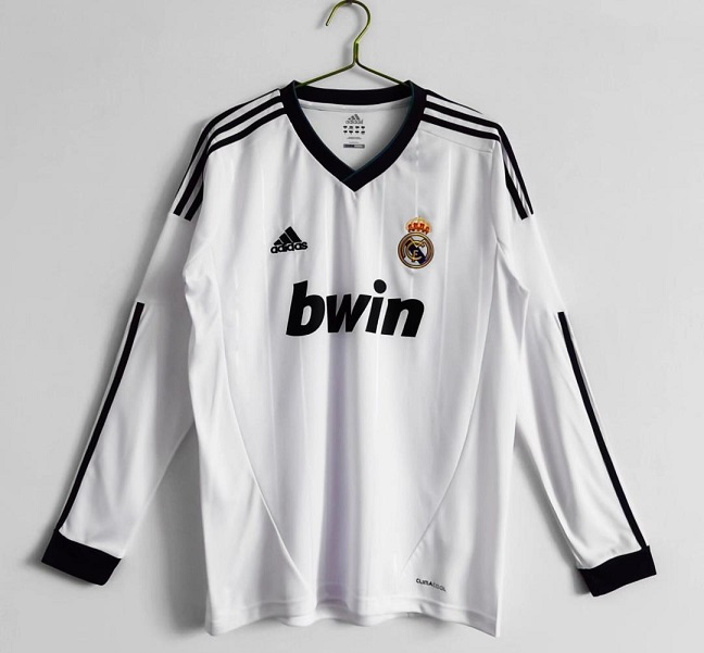 REAL MADRID HOME RETRO LONG SLEEVE JERSEY 2012/13