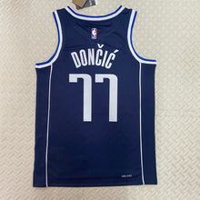 Load image into Gallery viewer, DALLAS MAVERICKS LUKA DONCIC JORDAN BRAND NAVY 2022/23 STATEMENT EDITION SWINGMAN JERSEY
