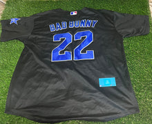 Load image into Gallery viewer, MLB ALL-STAR BAD BUNNY JERSEY (BLUE &amp; BLACK COLOR)
