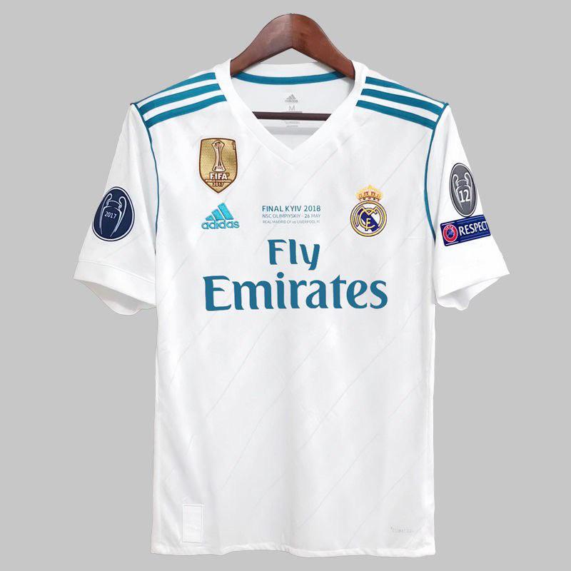 REAL MADRID HOME RETRO CHAMPIONS LEAGUE FINAL 2017/18 – TGJERSEYS