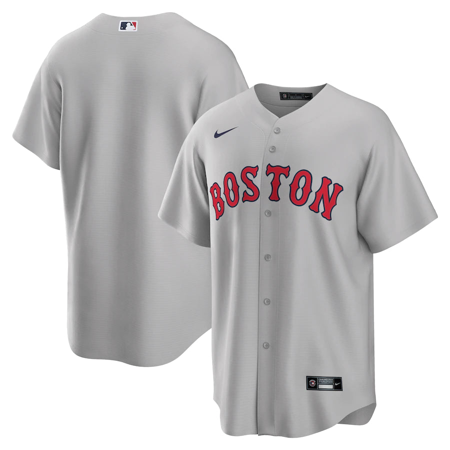 BOSTON RED SOX NIKE GRAY ROAD REPLICA TEAM JERSEY