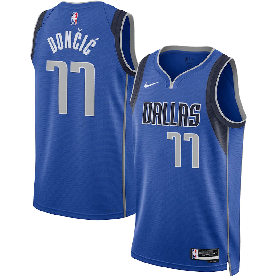 DALLAS MAVERICKS NIKE ROYAL 2022/23 SWINGMAN CUSTOM JERSEY - ICON EDITION